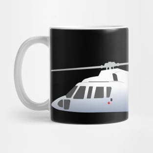 White and Grey Helicopter Mug